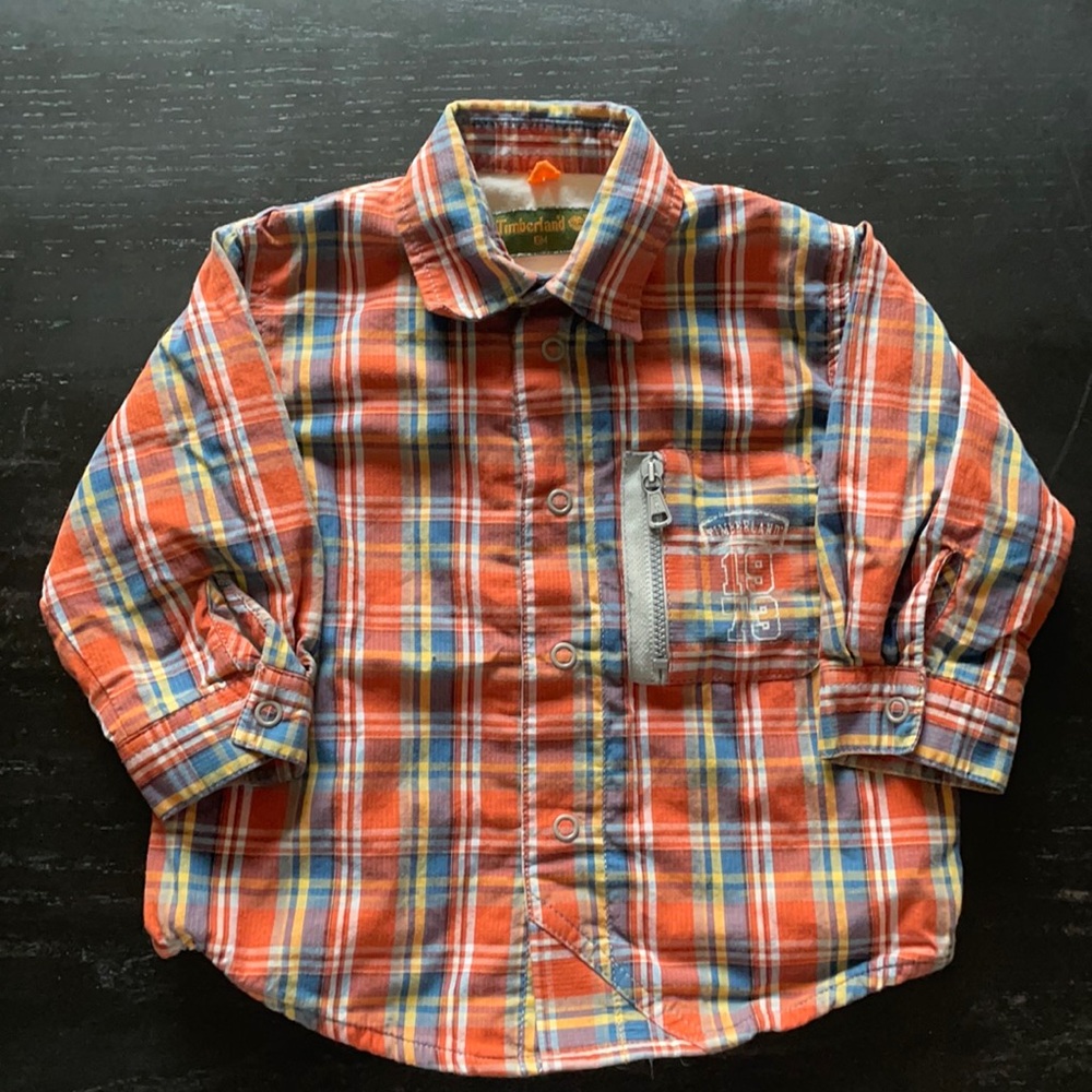 Timberland button up sweater size 6M